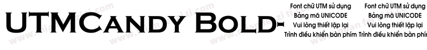 UTMCandy Bold字体转换